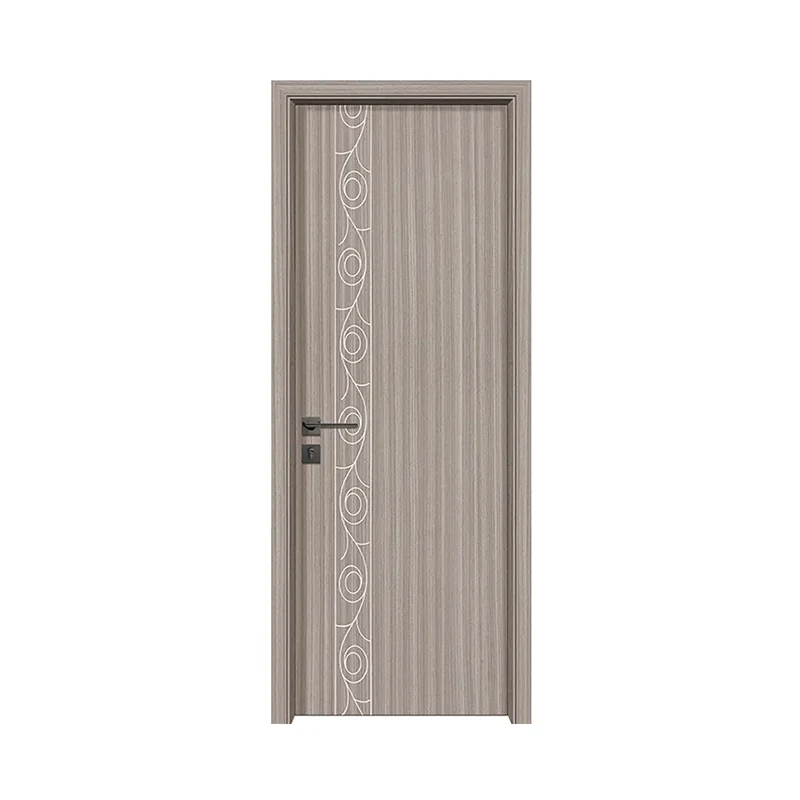 Waterdichte interieur slaapkamer PVC -deur met deurframe